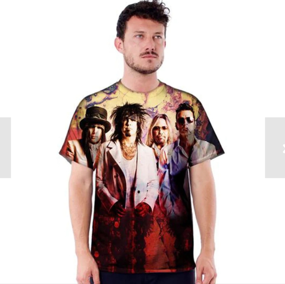 Motley Crue final tour band tee shirt